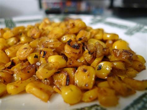 Roasted Corn Kernels with Garlic Butter | Veggie dishes, Corn recipes, Vegetable recipes