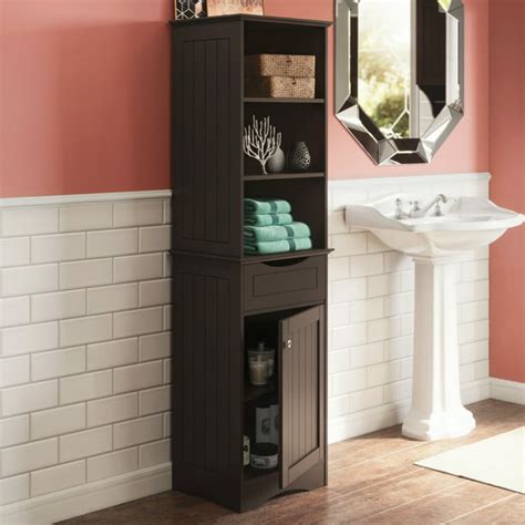 Ashland Collection - Tall Linen Cabinet Bathroom Storage - Espresso - Walmart.com - Walmart.com