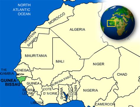 Map of Guinea-Bissau. | - CountryReports