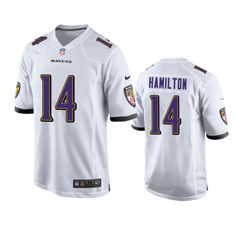 Baltimore Ravens Kyle Hamilton White 2022 NFL Draft Game Jersey - NB Jersey