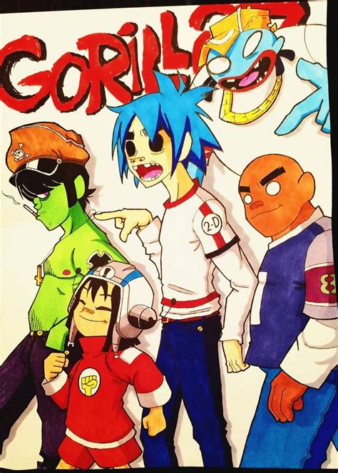 Gorillaz phase 1 by Tri-85 on DeviantArt Gorillaz Art, Cool Art, Nice ...