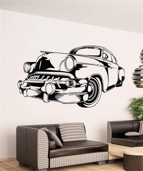 Vinyl Wall Decal Sticker Vintage Car #1554