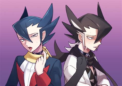 Pokémon Black and White and Pokémon Ultra Sun and Ultra Moon Grimsley fan art | ポケモン ギーマ, ポケモン ...