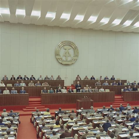 Conference of the Volkskammer at the Palace of the Republic, DDR/GDR ...