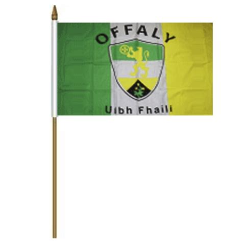 County Offaly Stick Flag ~ Ireland County Flag