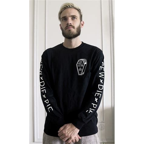 Official PewDiePie Tee | Long sleeve tshirt men, Pewdiepie, Pewdiepie merch