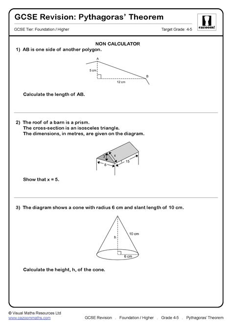 Pythagoras’ Theorem GCSE Questions | GCSE Revision Questions