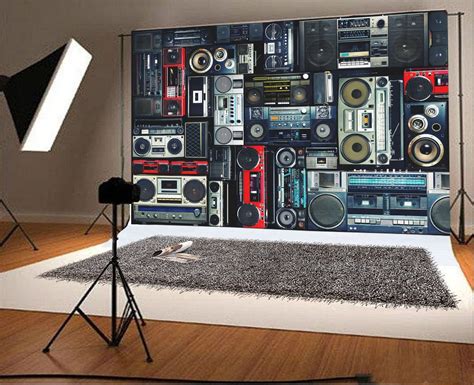 Vintage Audio Photo Backdrop | Background for photography, Vintage walls, Vinyl wallpaper