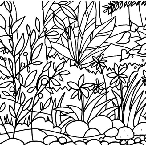 Jungle Waterfall, Original Ink Drawing by C L Auker | Chairish