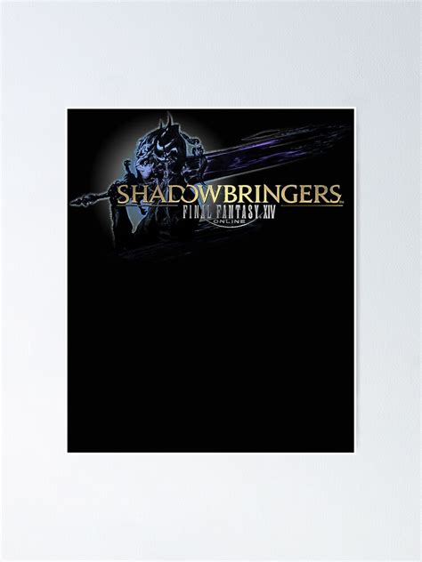 "Final Fantasy XIV Shadowbringers Logo Classic T-Shirt.png" Poster by JONATHRSON | Redbubble