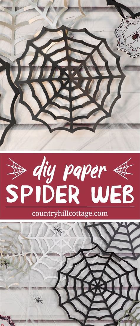 Paper Spider Web | DIY Halloween Decor | Spider web diy, Halloween ...