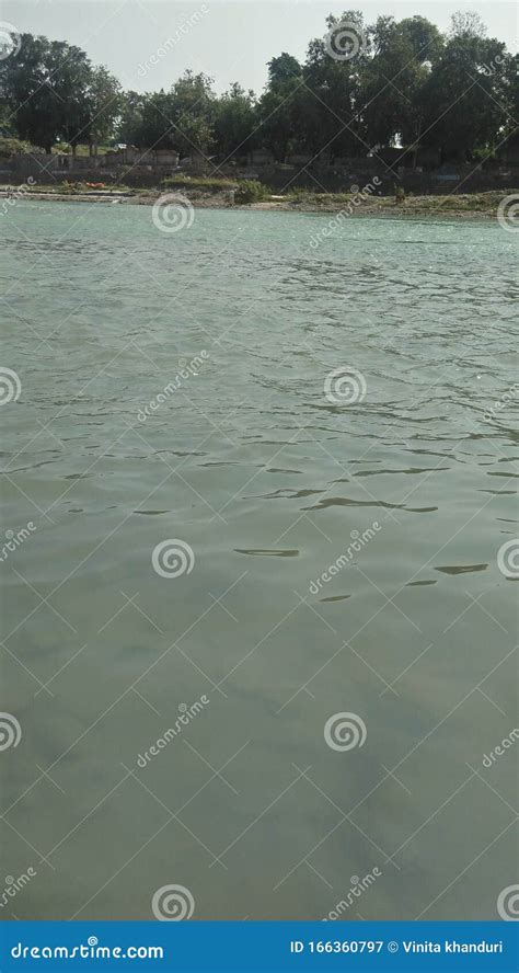 An Evening at Ganges River Bank in India Stock Image - Image of india ...