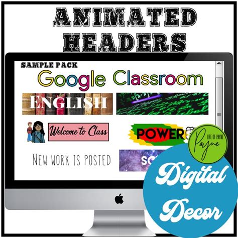 Animated Google Classroom Headers Banners | Google classroom, Classroom, History banner