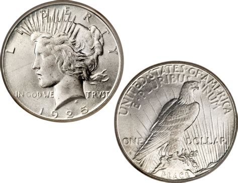 1925 Peace Silver Dollar Coin