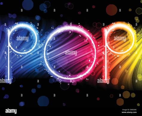 Pop Music Party Abstract Colorful Waves on Black Background Stock Vector Image & Art - Alamy