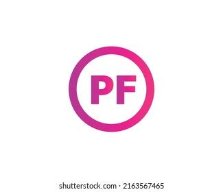 Pf Logo Design Vector Template Stock Vector (Royalty Free) 2163567465 | Shutterstock