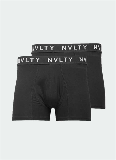 2 Pack Logo Boxer Briefs - Black – N V L T Y