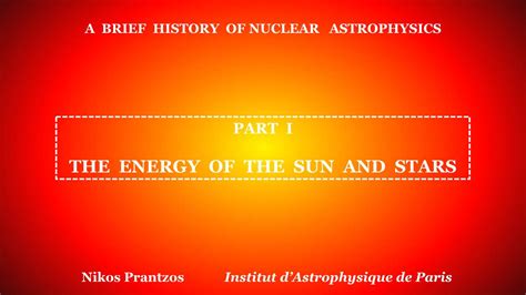 A Brief History of Nuclear Astrophysics - DocsLib