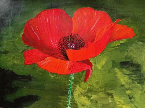 Poppy Flower Painting - Natasha Agrawal - Paintings & Prints, Flowers ...