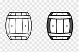 Classic Wooden Barrel Drawing With Intricate Outlines Perfect For  sketch template