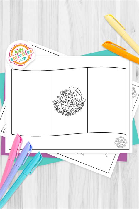 Mexican Flag Printable Coloring Page - prntbl.concejomunicipaldechinu ...