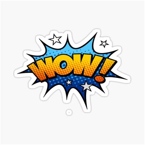 "WOW STICKER" Sticker for Sale by medoube | Redbubble