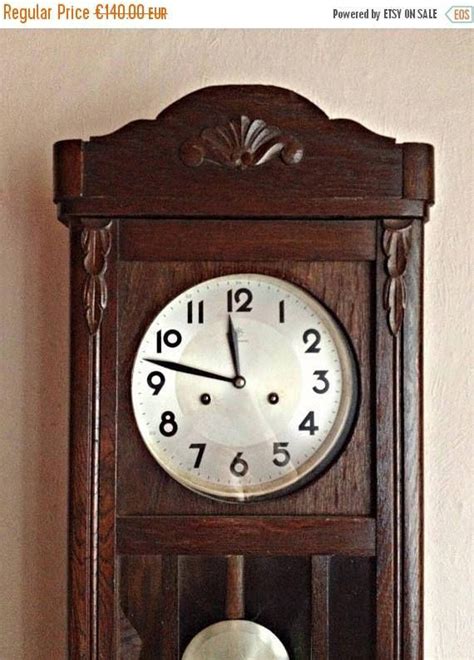 Pendulum Wall Clock Dark Wood Wall Clock Working Pendulum | Etsy | Pendulum wall clock, Wood ...