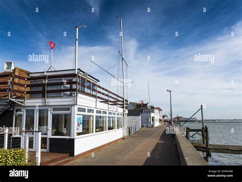 Burnham Sailing Club headquarters on the River Crouch at Burnham on ...