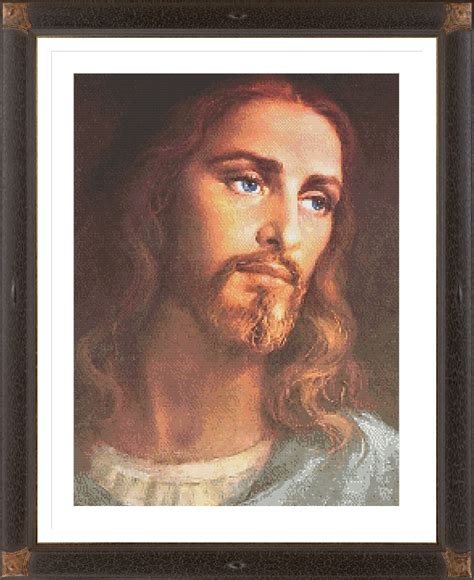 Jesus Christ Cross Stitch Pattern Jesus Portret Cross Stitch - Etsy