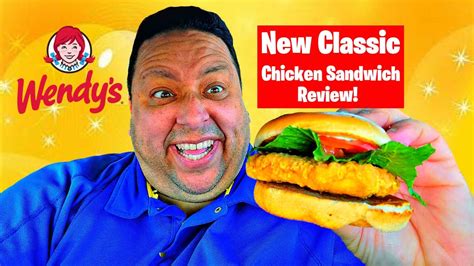 Wendy's New Classic Chicken Sandwich & Pub Fries REVIEW! - YouTube