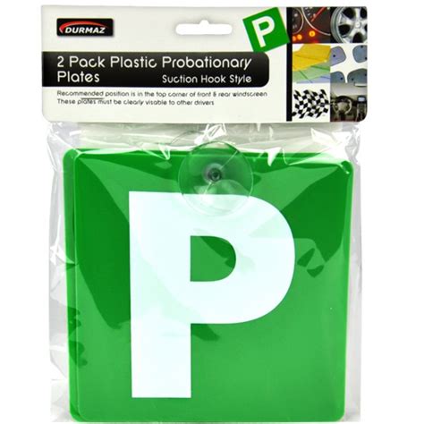 VIC WA GREEN P PLATES 1PK