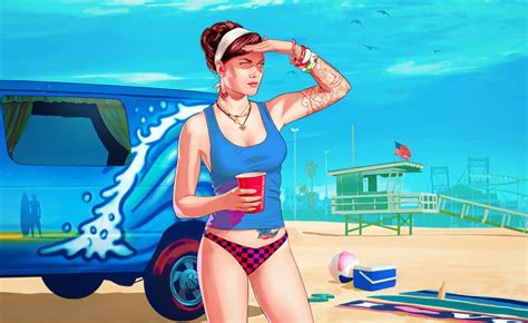 GTA V online loading screen girl by yossiomassiel on DeviantArt