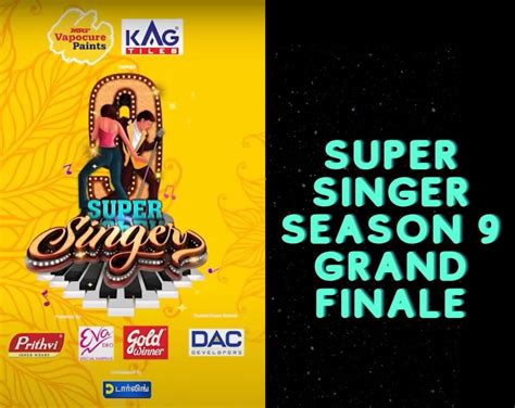 Super Singer Season 9 Finalists, Grand Finale Episode Telecast Date, Time, and More Details