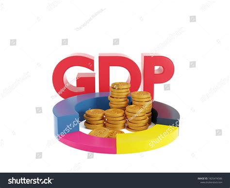 Gdp Gross Domestic Product Pie Chart Stock Illustration 1825474586 ...