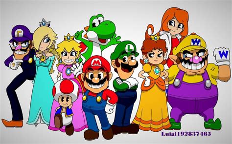 Classic Super Mario Crew by Luigi192837465 on DeviantArt | Super mario art, Super mario, Mario