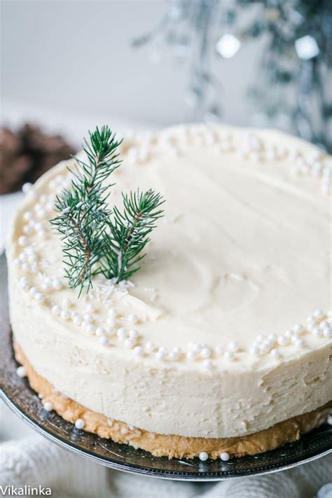 White Christmas Truffle Cake - Vikalinka