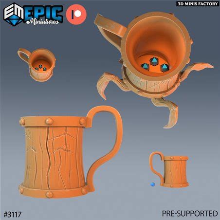 75mm Mug Mimic v2 from Epic Miniatures | Sunrise Tavern | Scenery