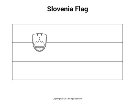 Free printable Slovenia flag coloring page. Download it at https://flaglane.com/coloring-page ...