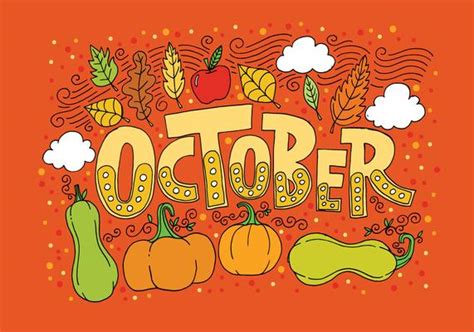 October Vector Art, Icons, and Graphics for Free Download