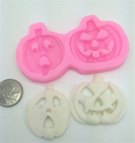 Pumpkin 2pc set Halloween Silicone Mold - Christines Molds