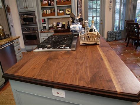 Butcherblock Solid Walnut face grain wood countertop, made by Texas Treads in Houston ...