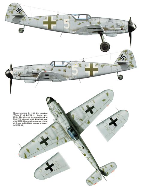 Asisbiz article about Messerschmitt Bf 109K4 1.NJG11 White 5 Leck ...