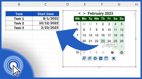 How To Create A Calendar Selection In Excel - Printable Form, Templates ...