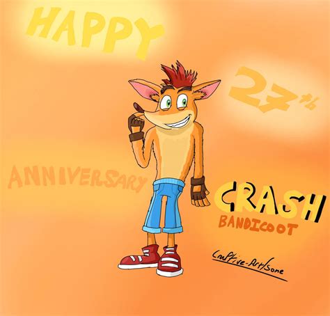 Happy 27th Anniversary Crash Bandicoot! by AwesomeCraft on DeviantArt