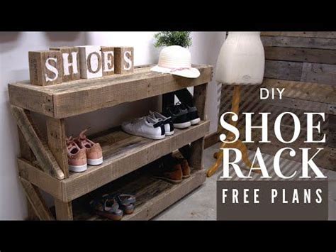 Make this awesome shoe rack yourself with pallet wood. Download the ...