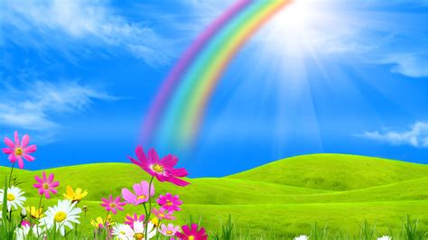 Rainbow Sunshine Wallpapers - WallpaperSafari