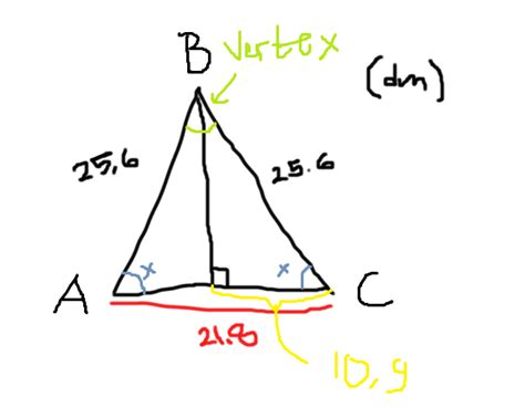 geometry - How do I find the base angles without a vertex angle in a isosceles triangle ...