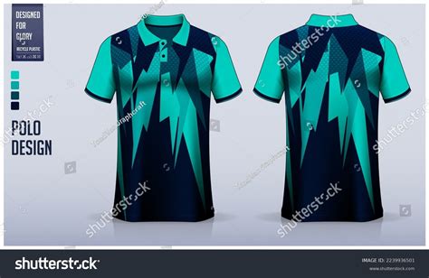 Green Polo Shirt Mockup Template Design Stock Vector (Royalty Free ...