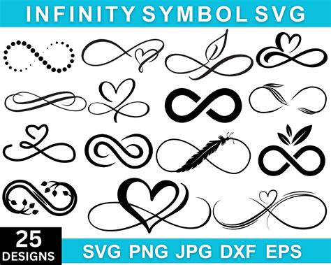 Infinity Symbol Svg Bundle, Infinity Sign Svg, Infinity Png, Infinity ...