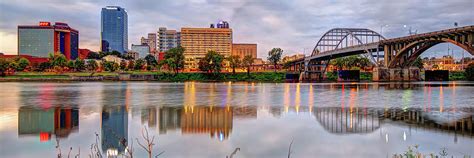 Little Rock Arkansas Skyline Panoramic Photograph by Gregory Ballos - Fine Art America